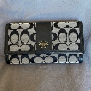 Coach checkbook wallet